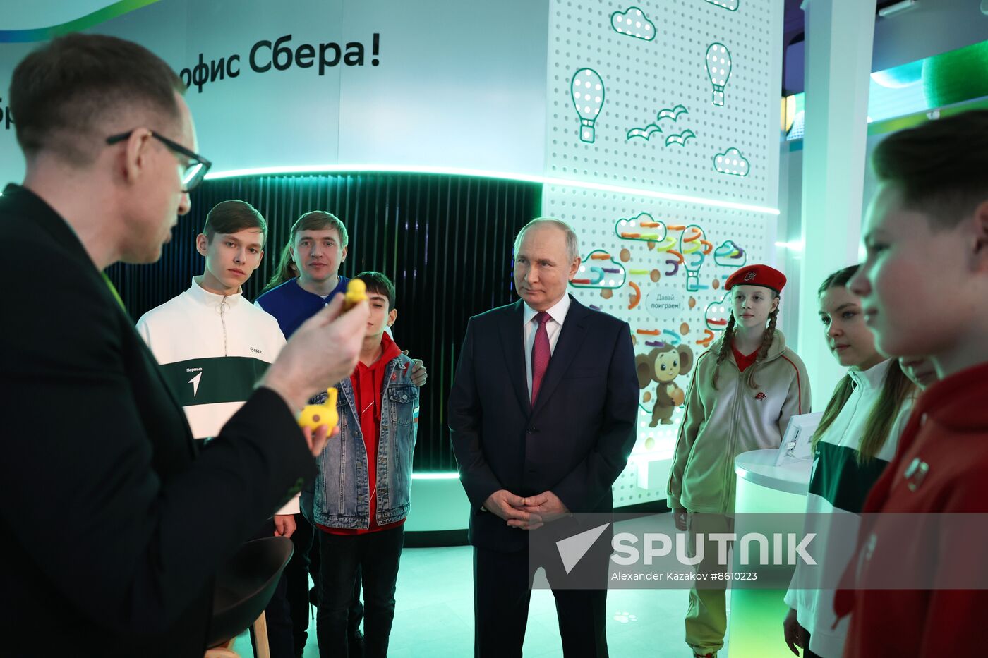 President of Russia Vladimir Putin visits Russia EXPO