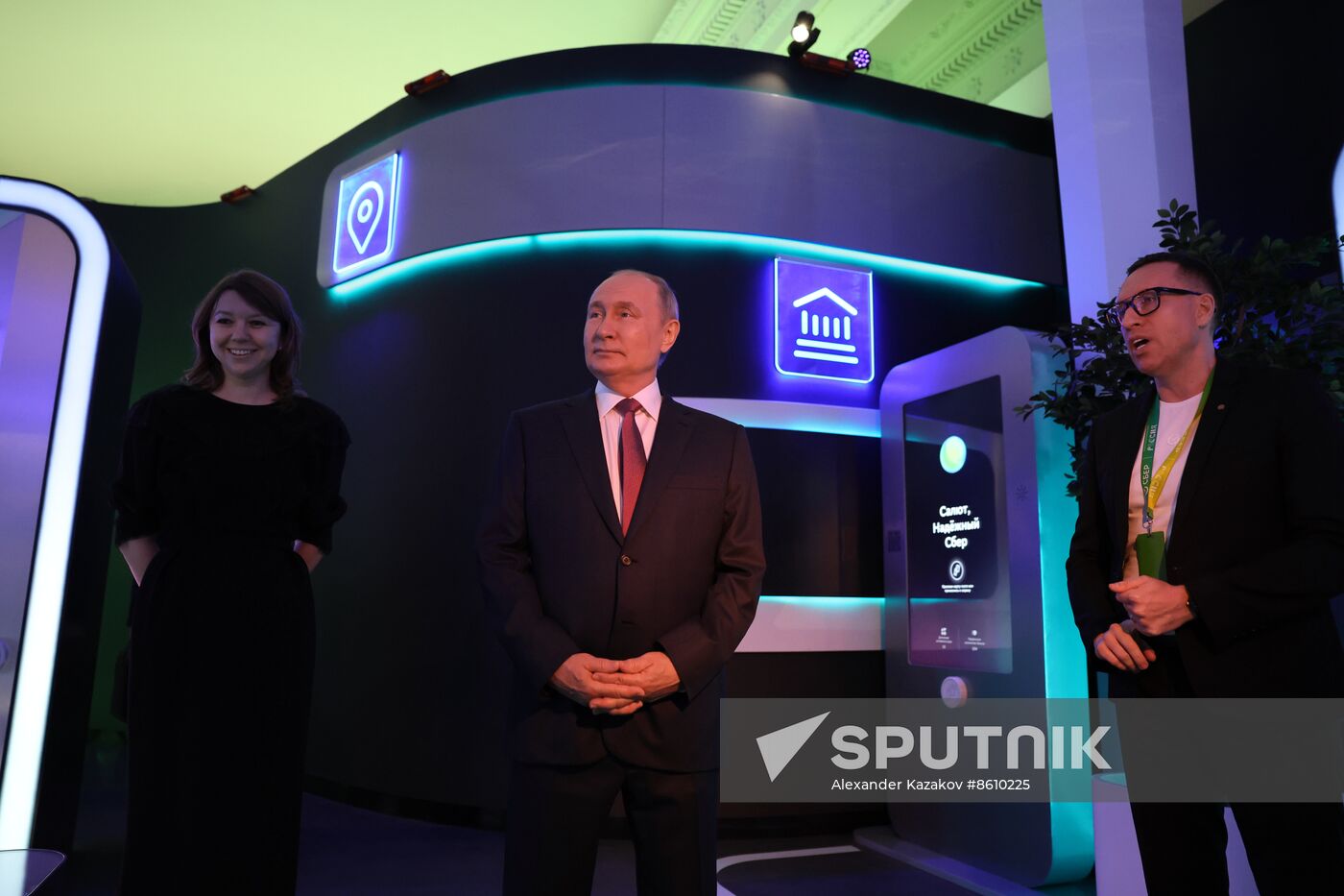 President of Russia Vladimir Putin visits Russia EXPO