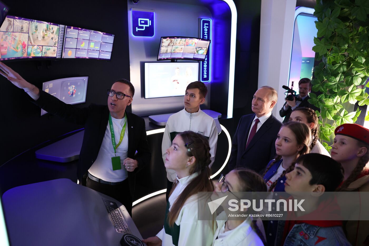 President of Russia Vladimir Putin visits Russia EXPO