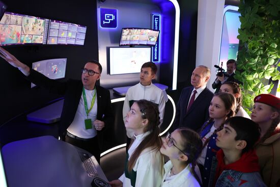 President of Russia Vladimir Putin visits Russia EXPO