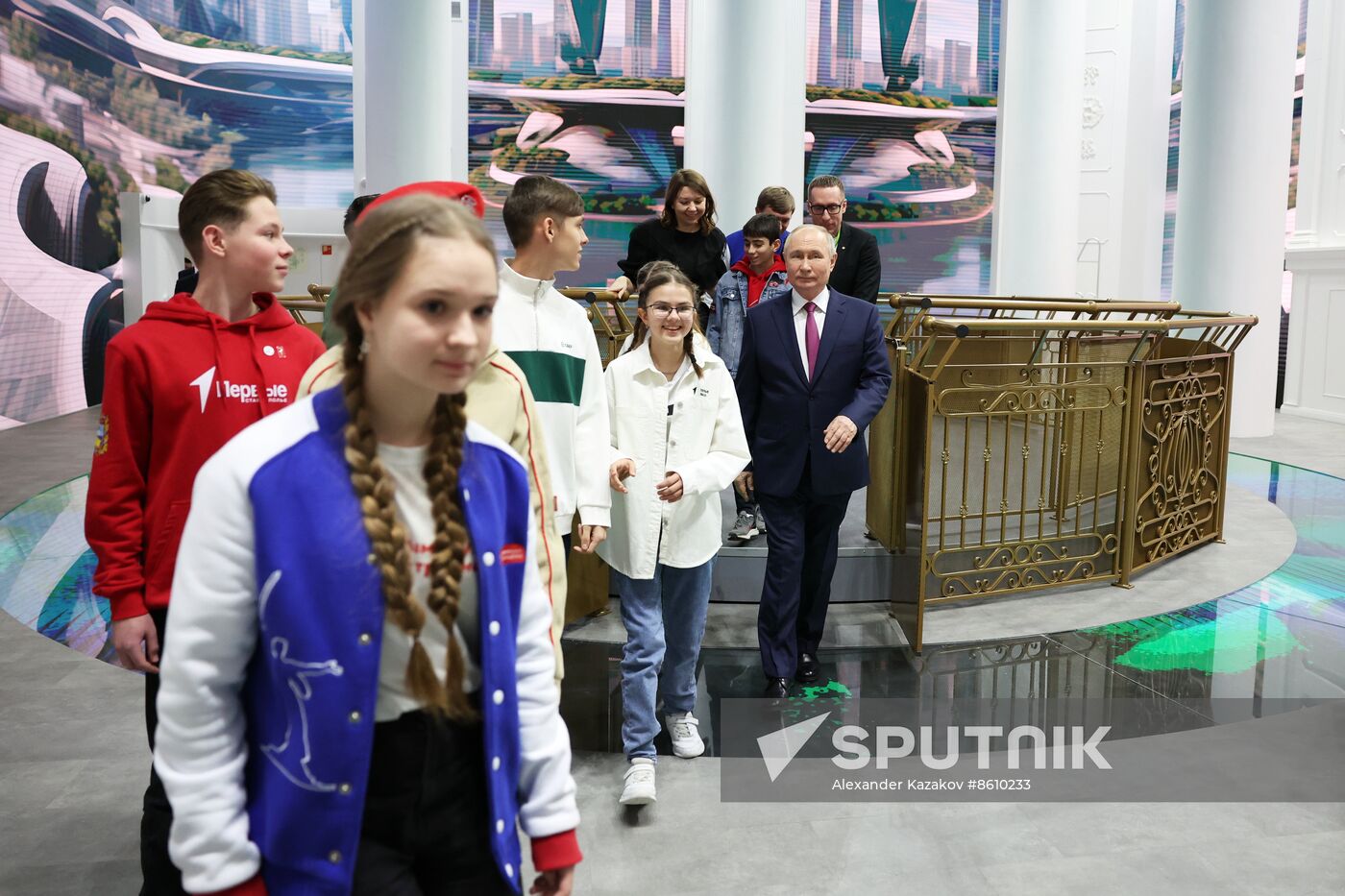 President of Russia Vladimir Putin visits Russia EXPO