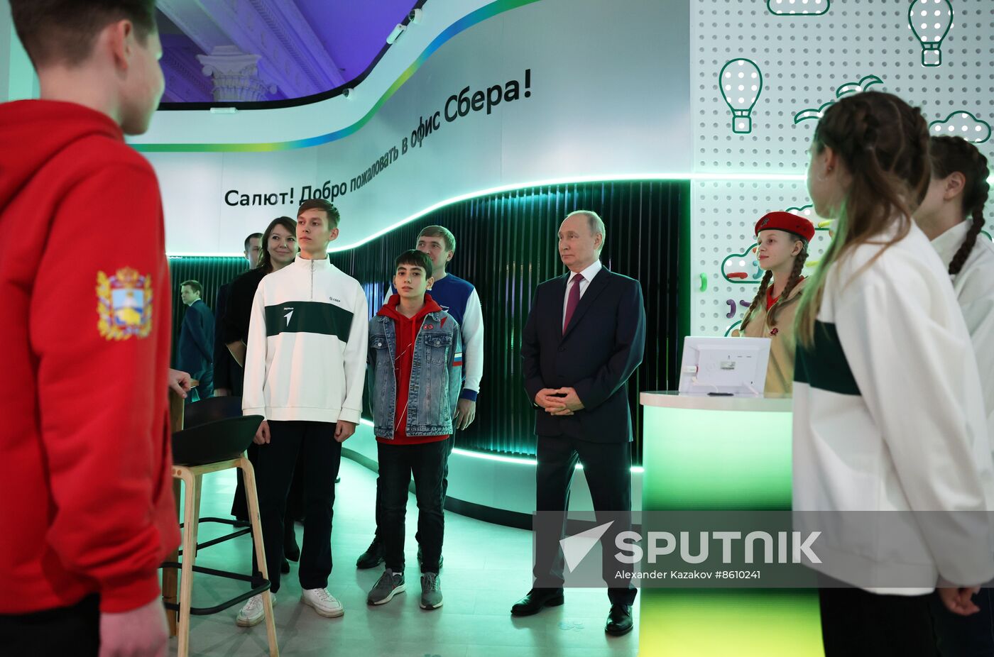 President of Russia Vladimir Putin visits Russia EXPO