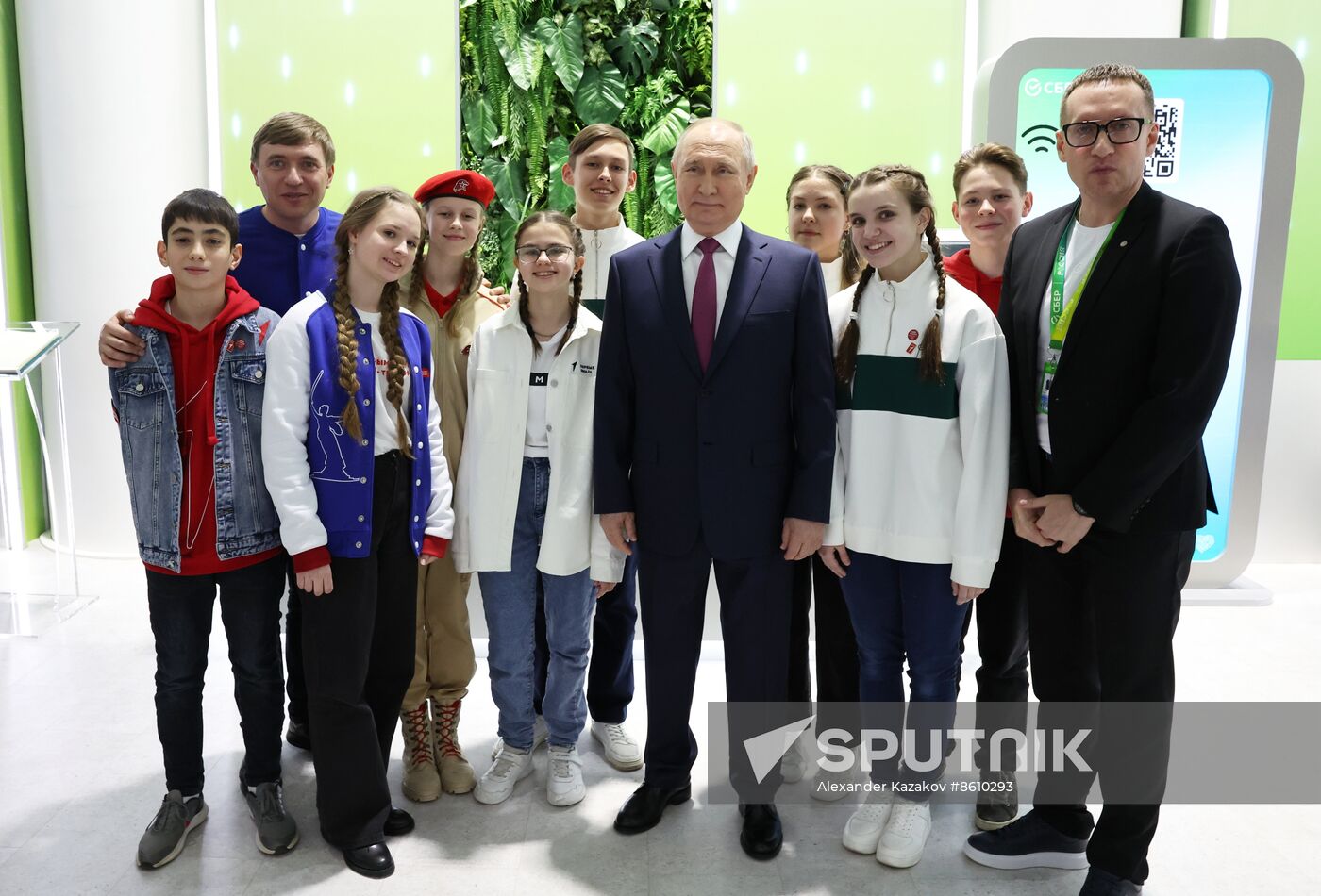 President of Russia Vladimir Putin visits Russia EXPO