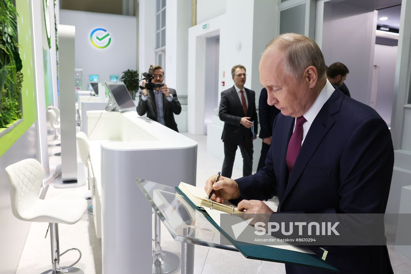 President of Russia Vladimir Putin visits Russia EXPO