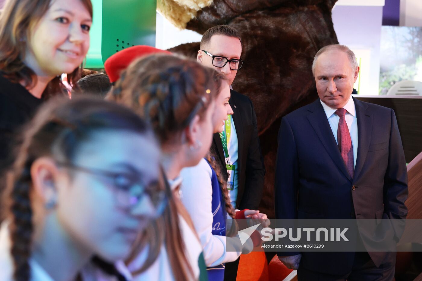 President of Russia Vladimir Putin visits Russia EXPO