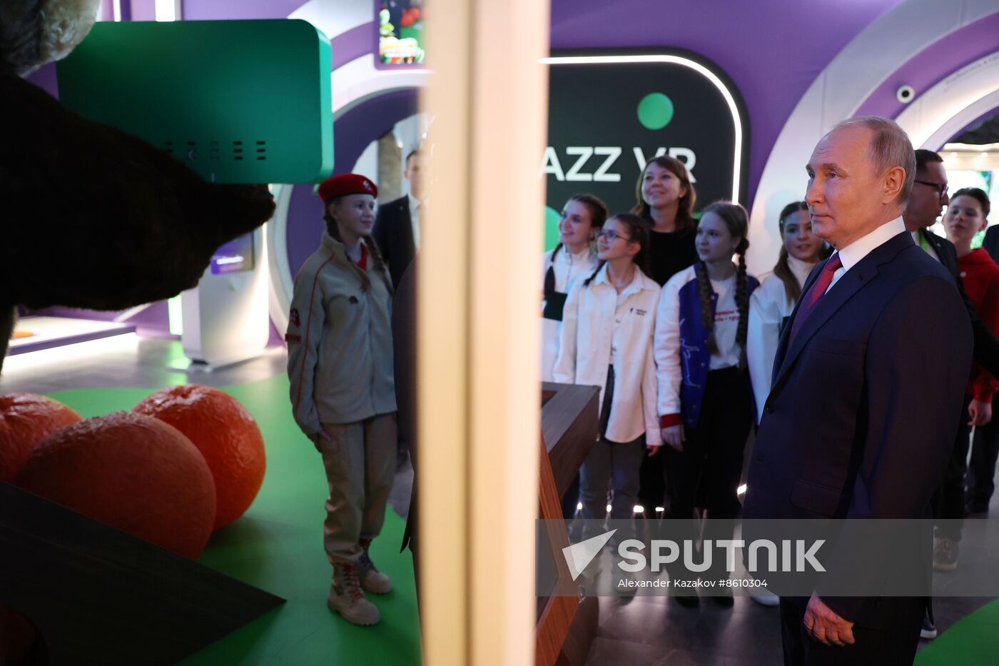 President of Russia Vladimir Putin visits Russia EXPO