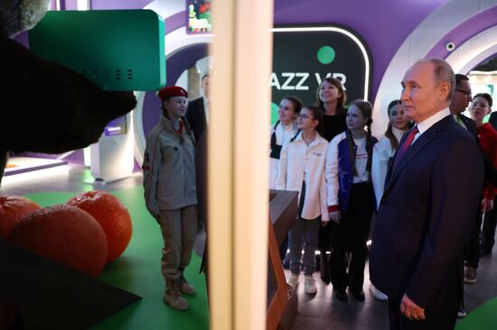 President of Russia Vladimir Putin visits Russia EXPO