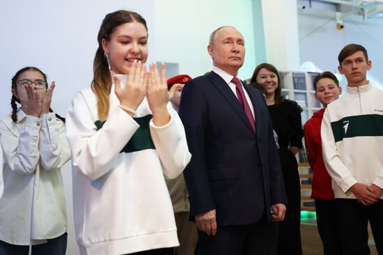 President of Russia Vladimir Putin visits Russia EXPO