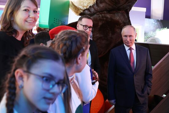 President of Russia Vladimir Putin visits Russia EXPO