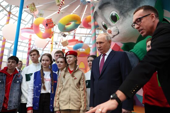 President of Russia Vladimir Putin visits Russia EXPO