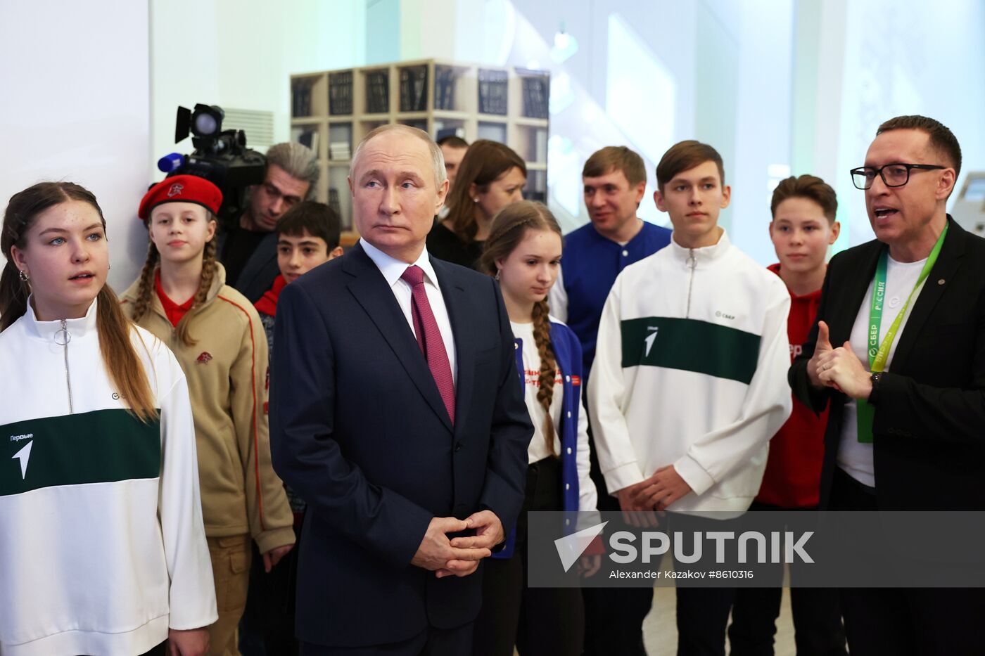 President of Russia Vladimir Putin visits Russia EXPO