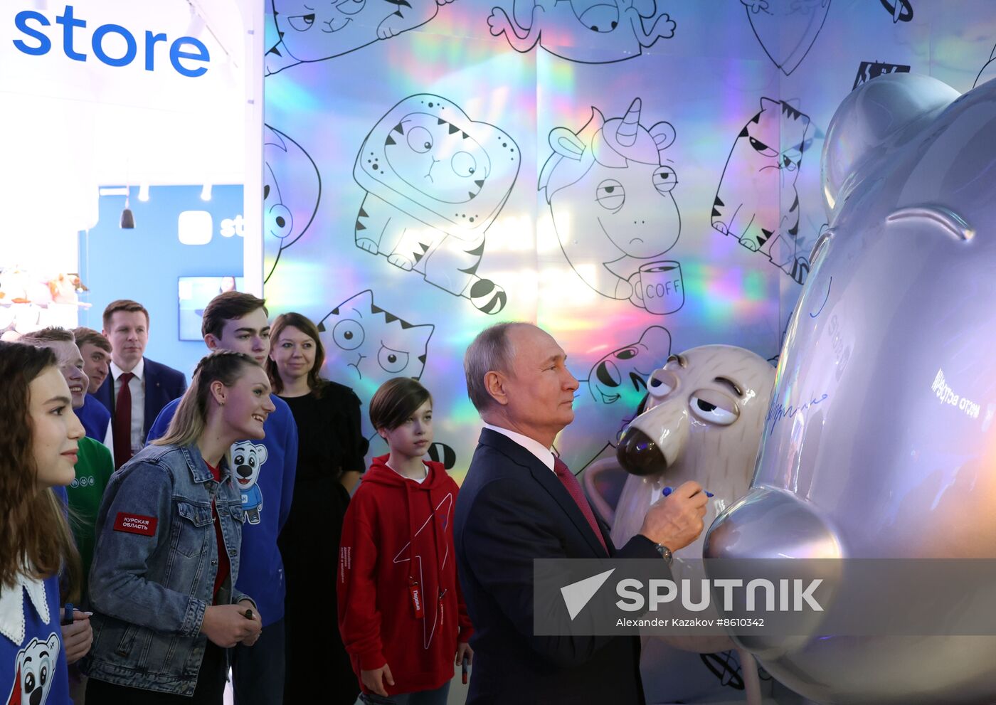 President of Russia Vladimir Putin visits Russia EXPO