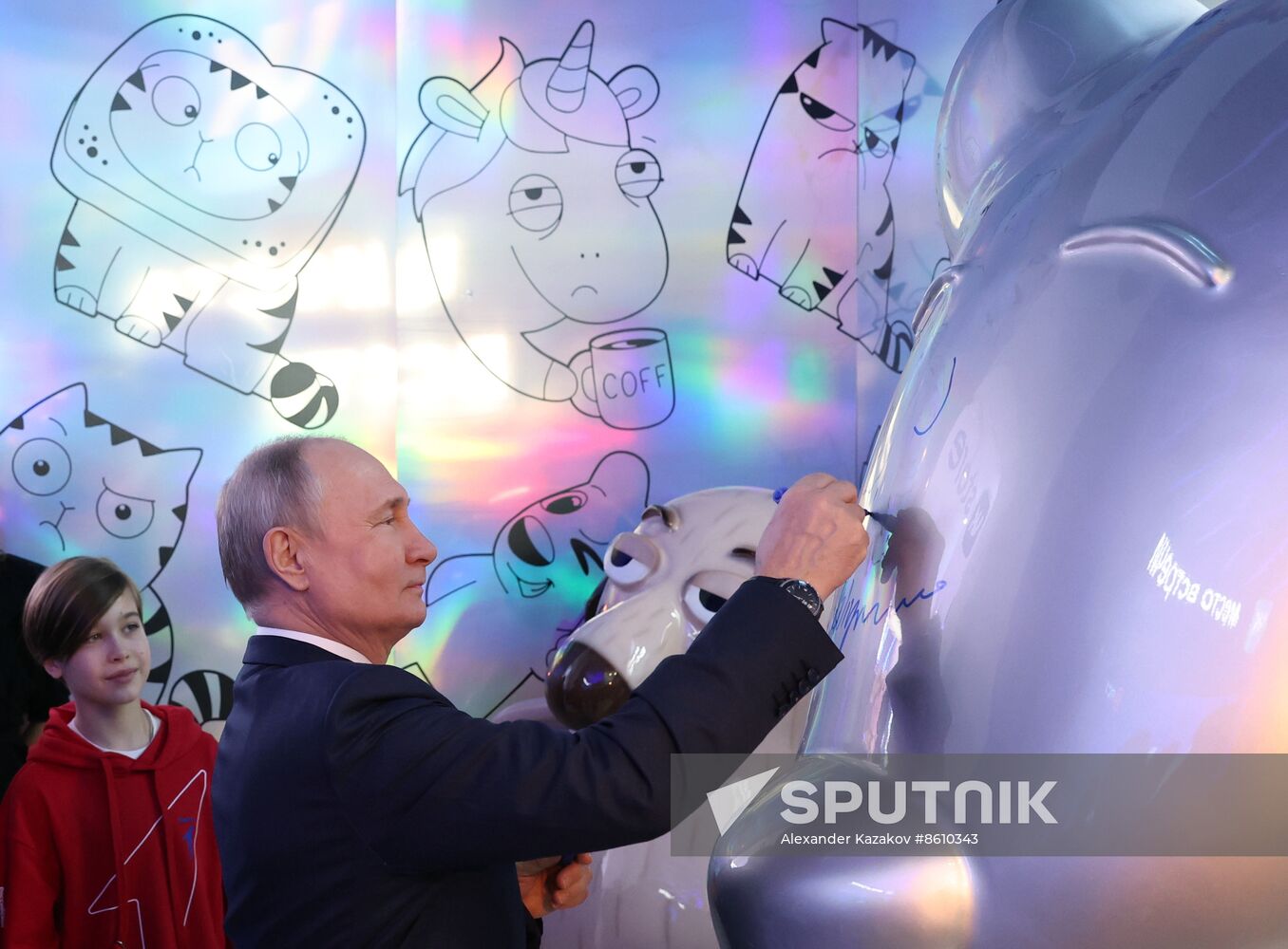 President of Russia Vladimir Putin visits Russia EXPO