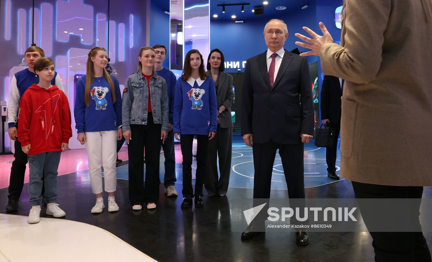 President of Russia Vladimir Putin visits Russia EXPO