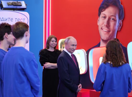 President of Russia Vladimir Putin visits Russia EXPO