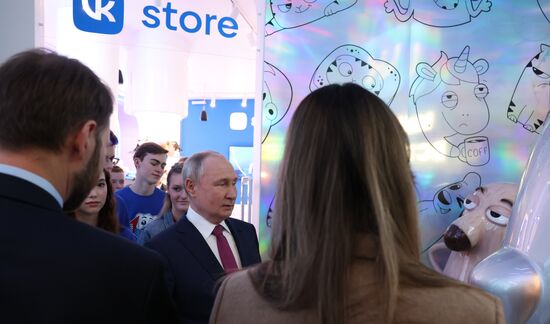 President of Russia Vladimir Putin visits Russia EXPO