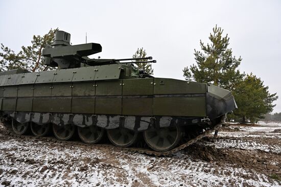 Russia Ukraine Military Operation Tank Support Fighting Vehicle