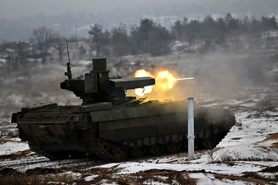 Russia Ukraine Military Operation Tank Support Fighting Vehicle