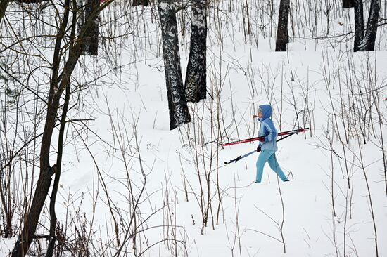 Russia Mass Skiing Competition