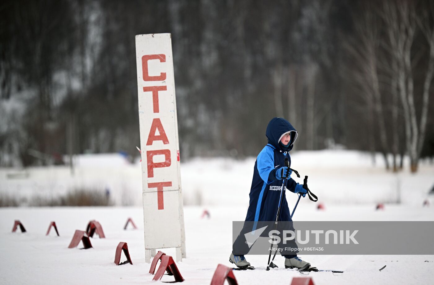 Russia Mass Skiing Competition