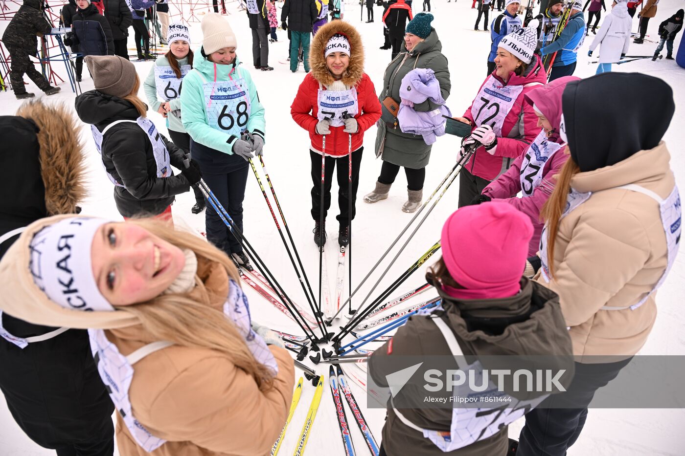 Russia Mass Skiing Competition