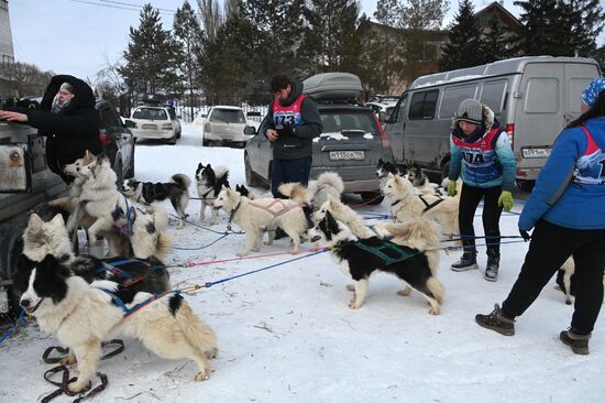 Russia Sled Dog Racing Tournament