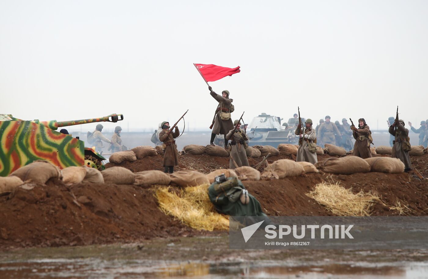 Russia WWII Stalingrad Battle Re-enactment