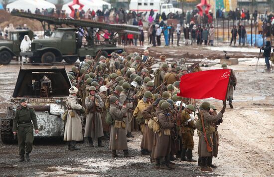 Russia WWII Stalingrad Battle Re-enactment