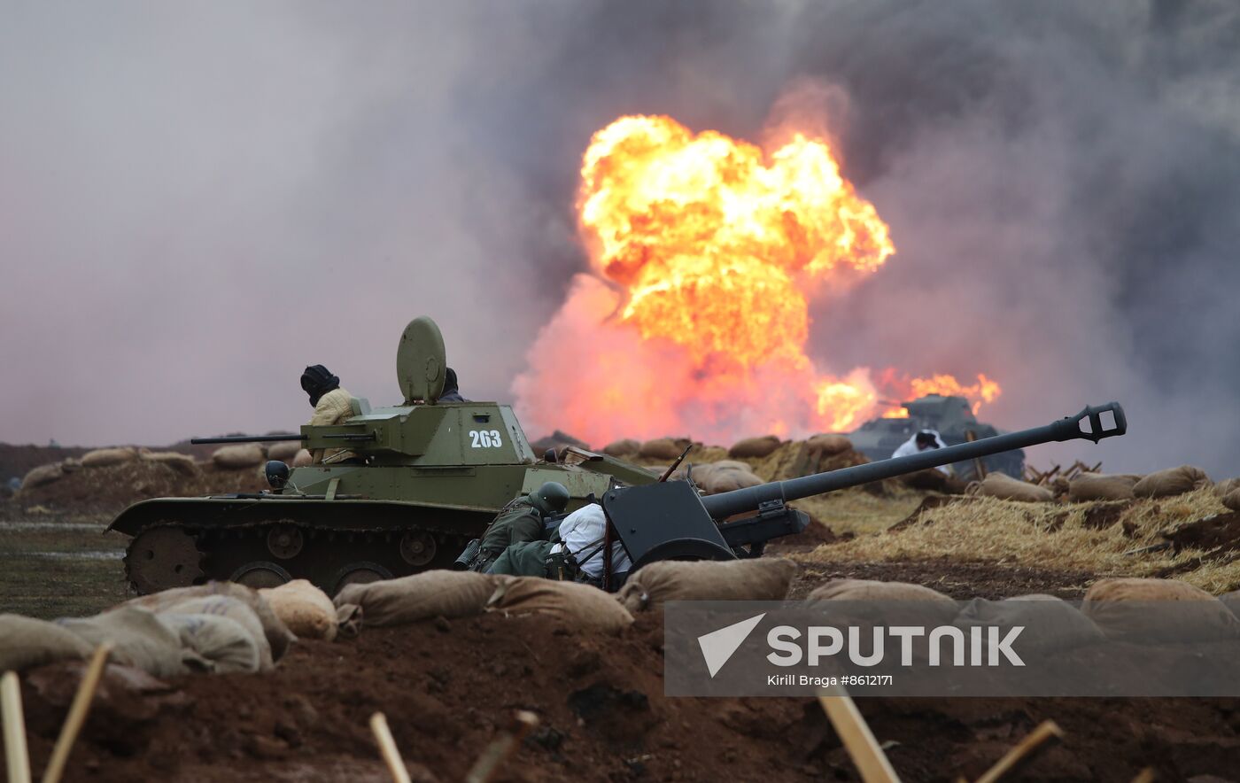 Russia WWII Stalingrad Battle Re-enactment