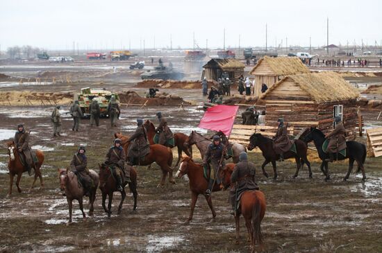 Russia WWII Stalingrad Battle Re-enactment