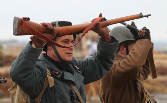 Russia WWII Stalingrad Battle Re-enactment