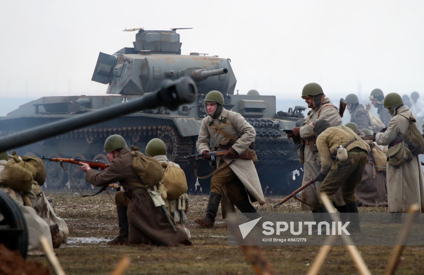 Russia WWII Stalingrad Battle Re-enactment