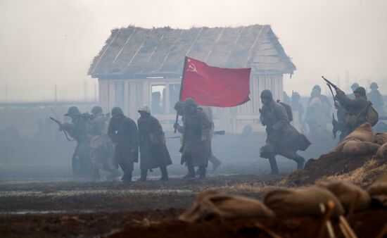 Russia WWII Stalingrad Battle Re-enactment