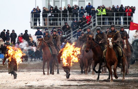 Russia WWII Stalingrad Battle Re-enactment