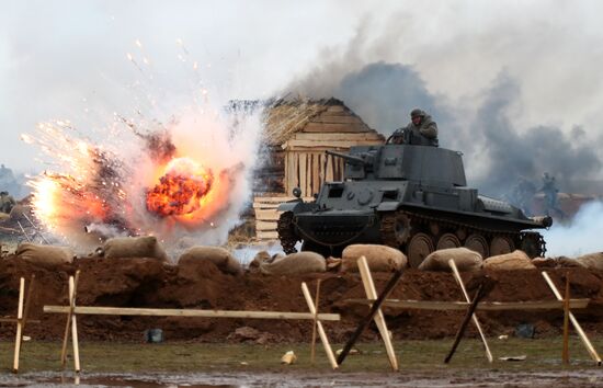 Russia WWII Stalingrad Battle Re-enactment