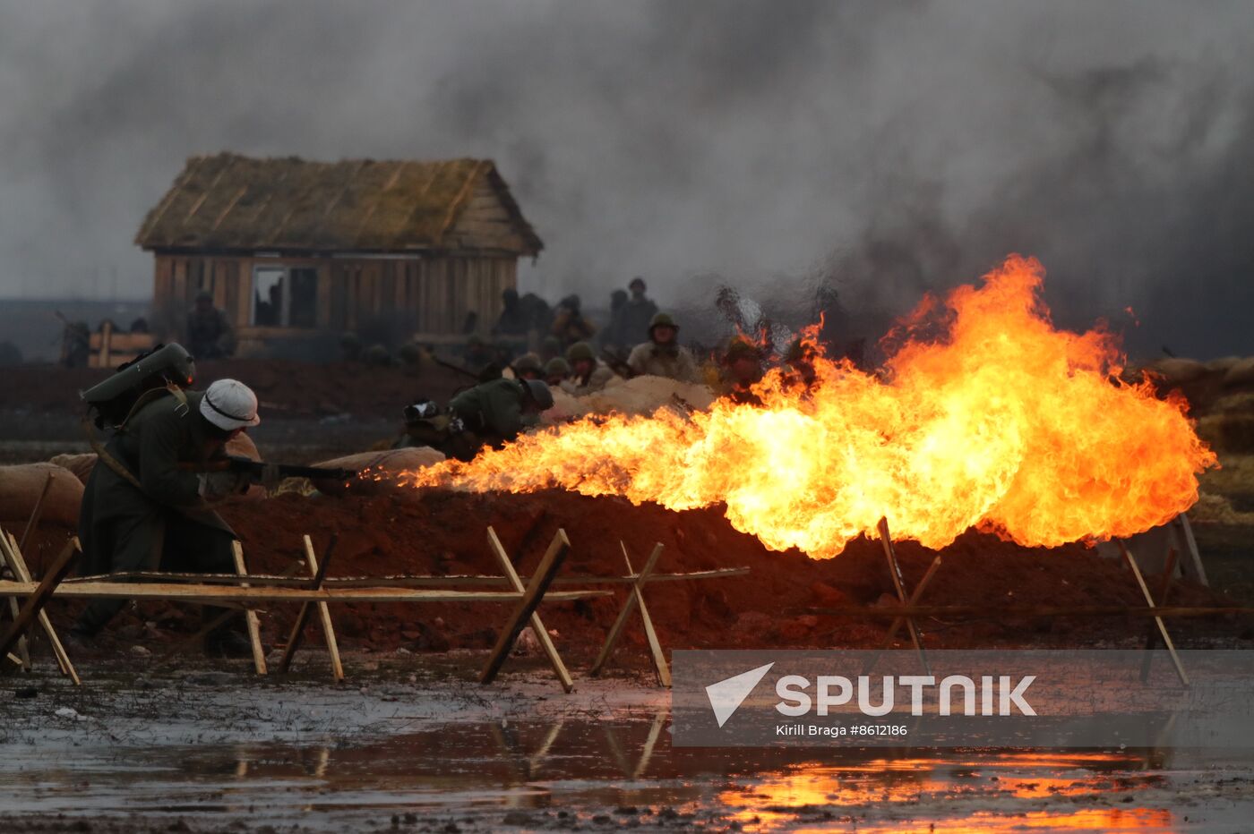 Russia WWII Stalingrad Battle Re-enactment