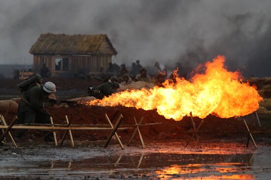 Russia WWII Stalingrad Battle Re-enactment