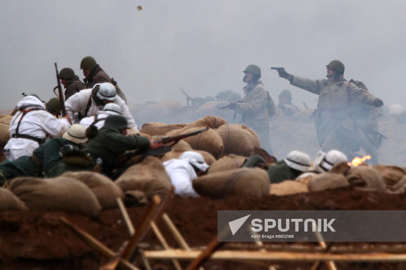 Russia WWII Stalingrad Battle Re-enactment