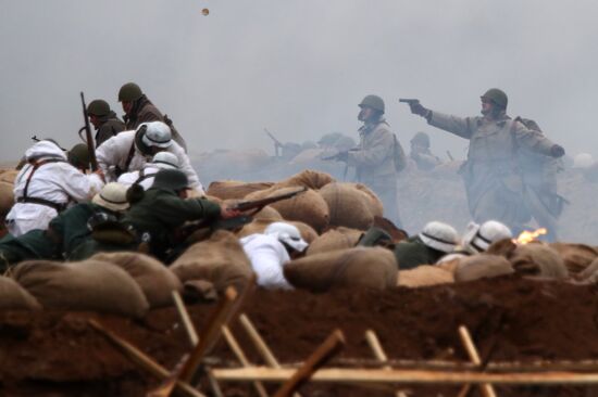 Russia WWII Stalingrad Battle Re-enactment