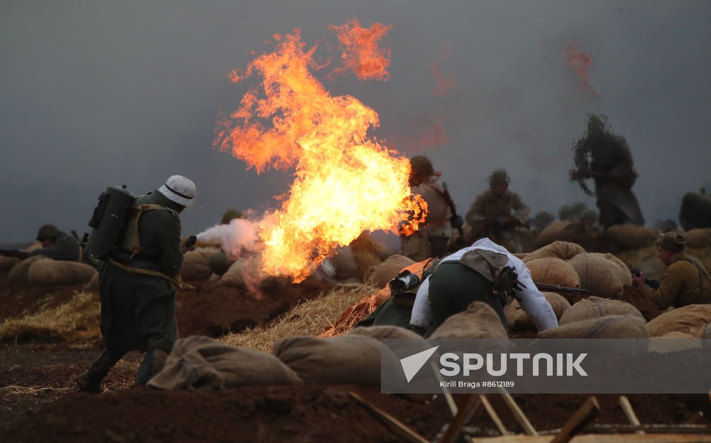 Russia WWII Stalingrad Battle Re-enactment