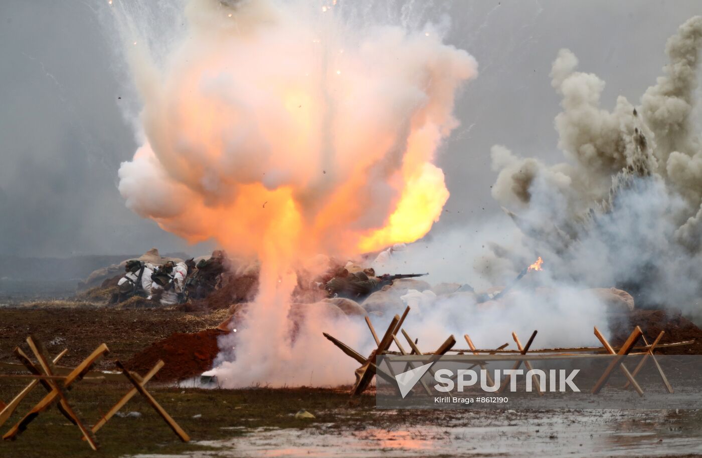 Russia WWII Stalingrad Battle Re-enactment