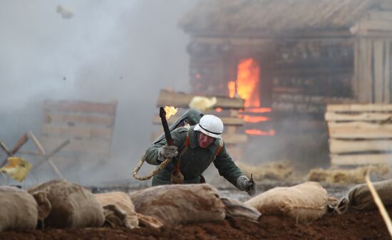 Russia WWII Stalingrad Battle Re-enactment