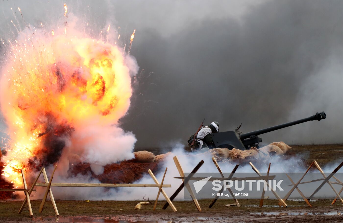 Russia WWII Stalingrad Battle Re-enactment