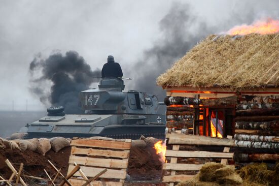 Russia WWII Stalingrad Battle Re-enactment