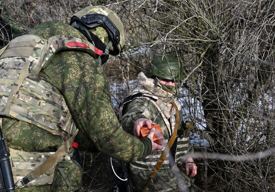 Russia Ukraine Military Operation Engineer Unit