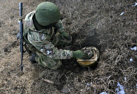 Russia Ukraine Military Operation Engineer Unit