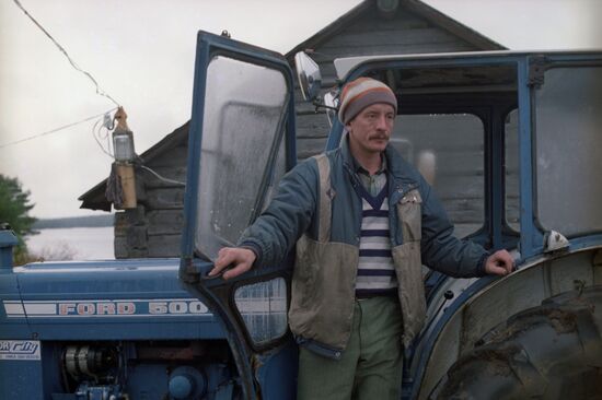 Lesonen brothers' farm in Karelian Autonomous Soviet Socialist Republic