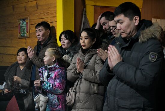 Russia Religion Buddhism Purification Ritual