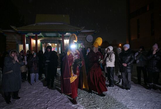 Russia Religion Buddhism Purification Ritual