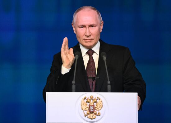 Russia Putin Sciences Academy Anniversary